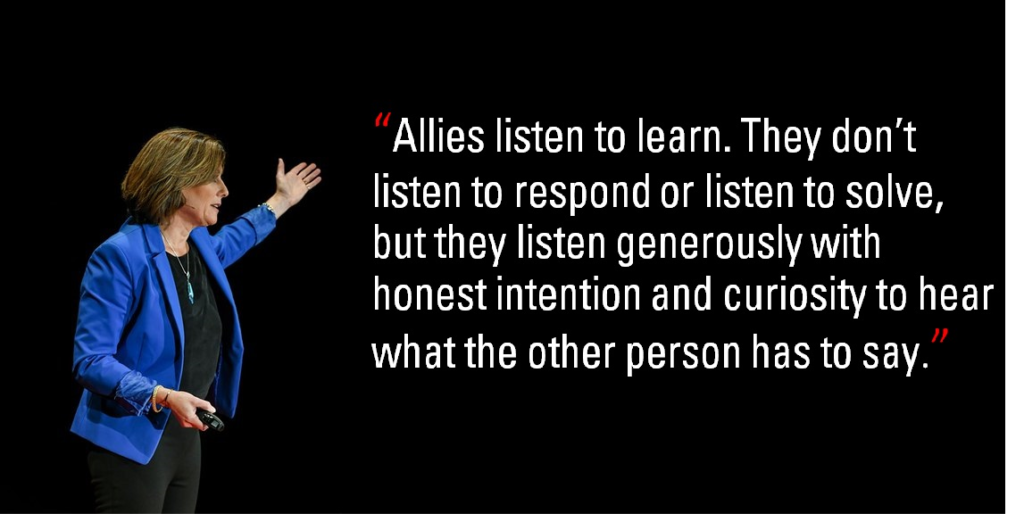 Allies listen to learn.