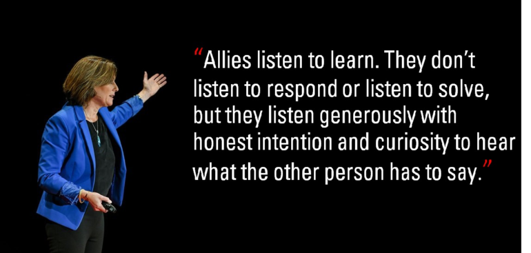 Allies listen to learn.